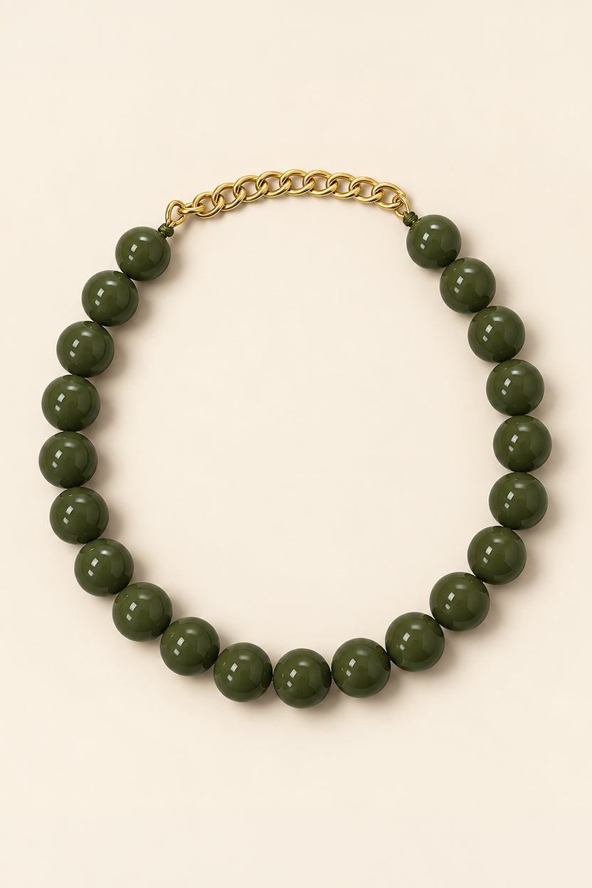 Collana Chérie Verde Oliva