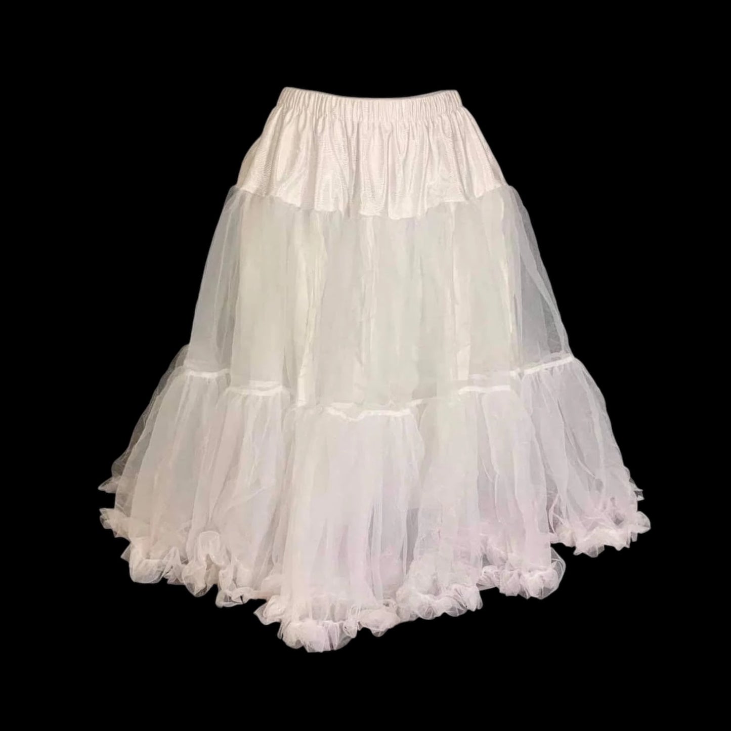 Sottogonna regolabile organza bianca
