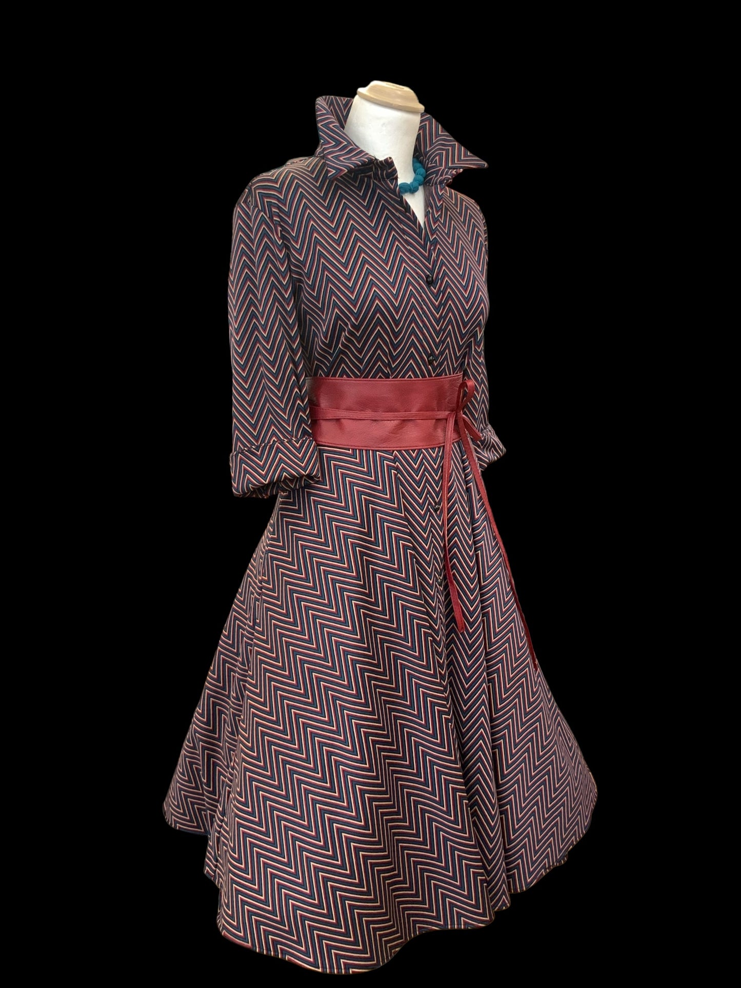 Abito Holly bordeaux