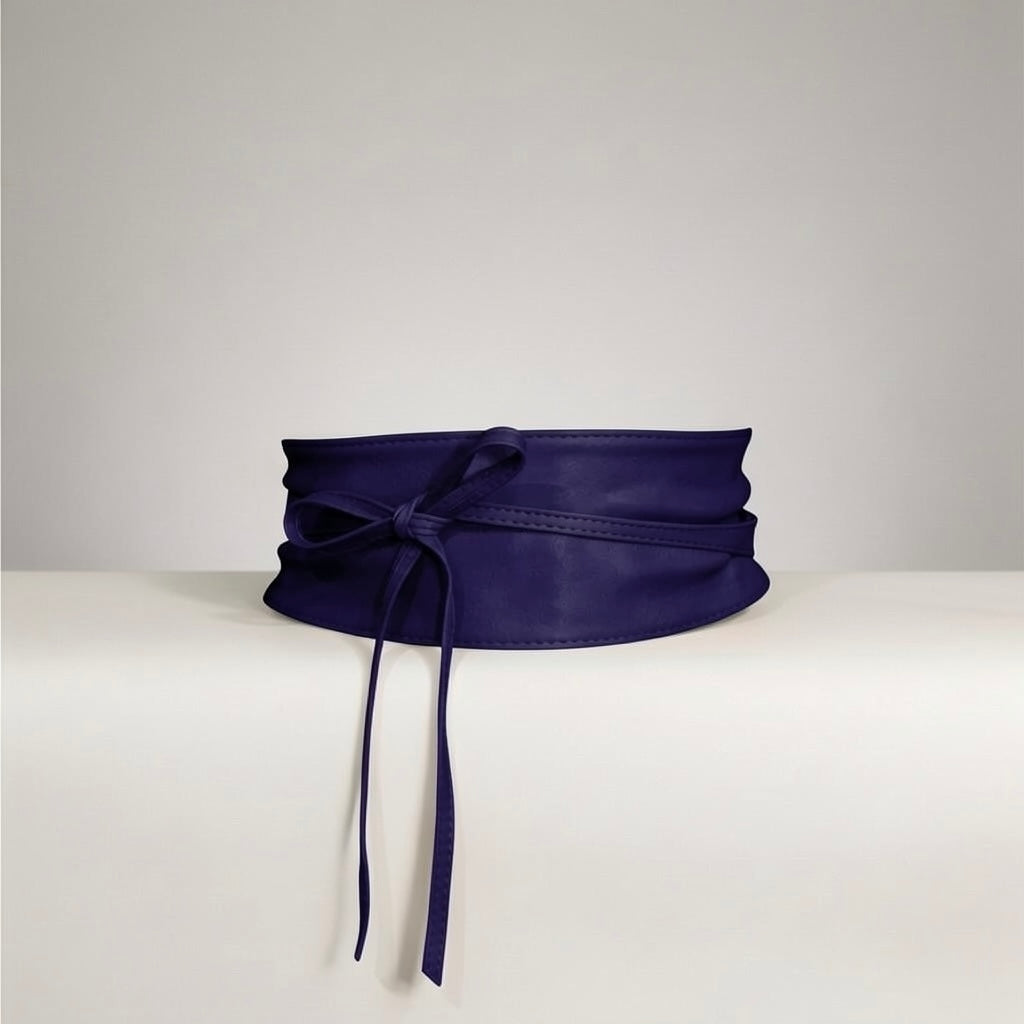 Cintura liscia “Amber” blu