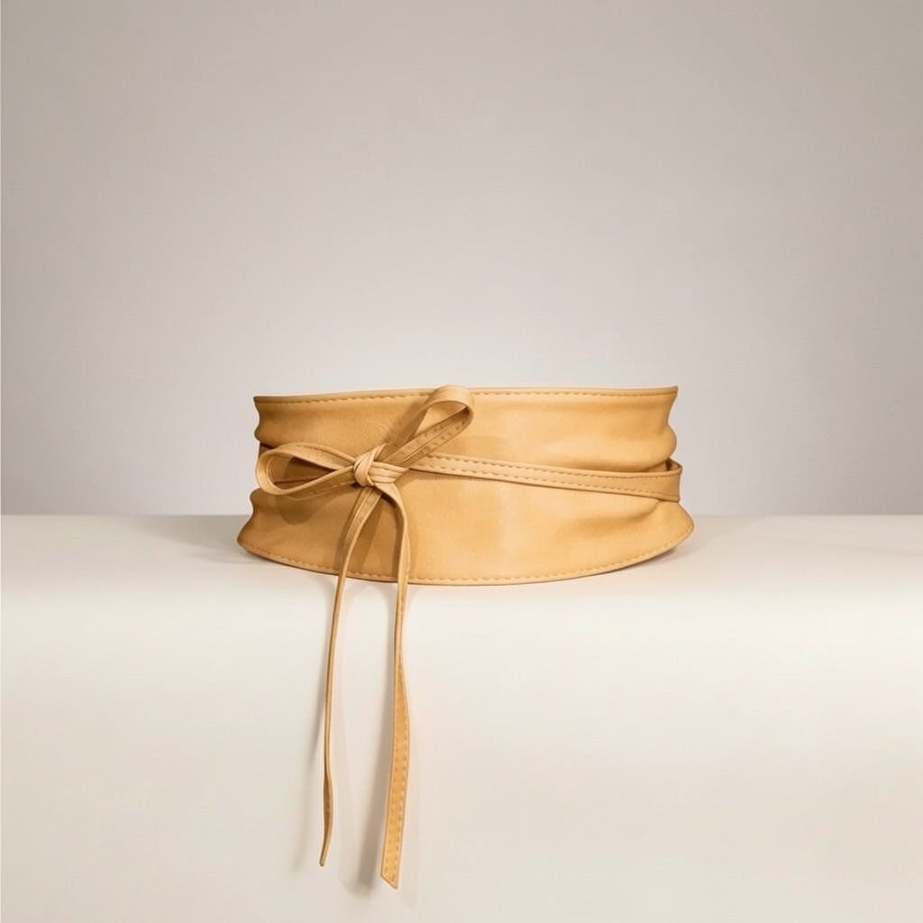 Cintura liscia “Amber” beige