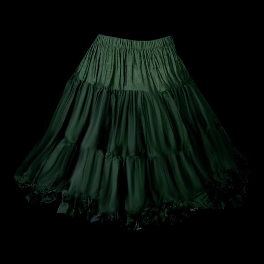 Sottogonna regolabile organza verde bottiglia