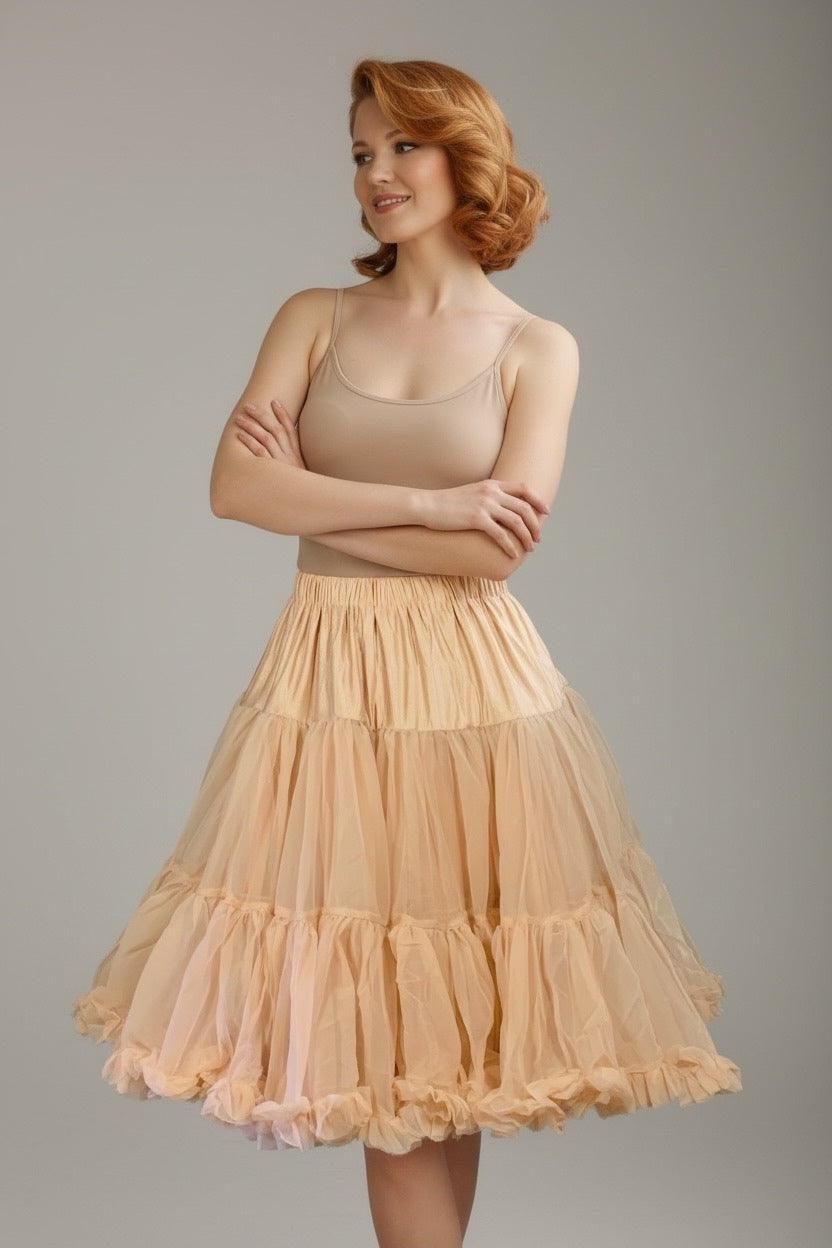 Sottogonna regolabile organza champagne