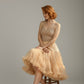 Sottogonna regolabile organza champagne