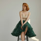 Sottogonna regolabile organza verde bottiglia