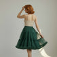 Sottogonna regolabile organza verde bottiglia