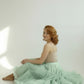 Sottogonna regolabile organza verde menta