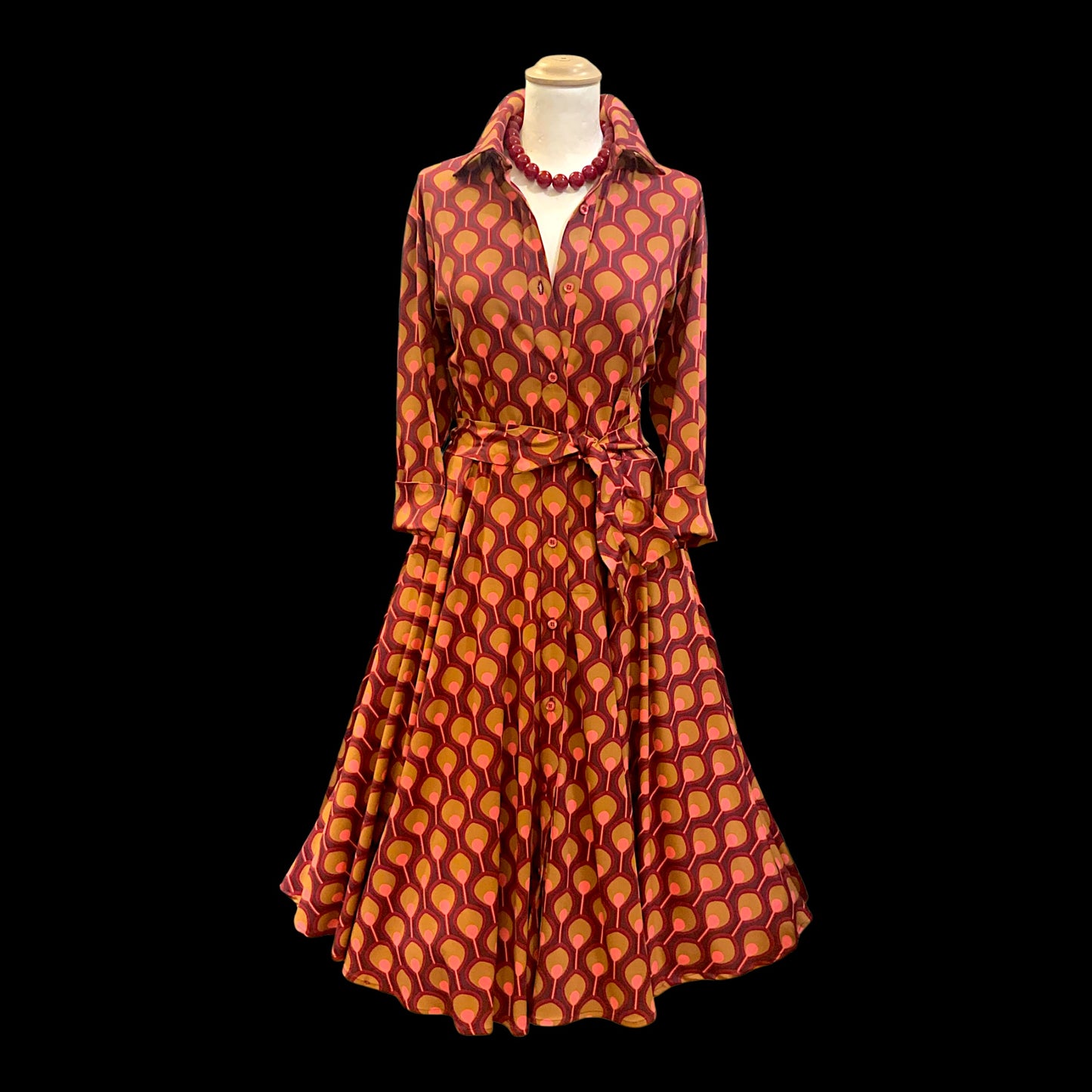 Abito Glenda bordeaux