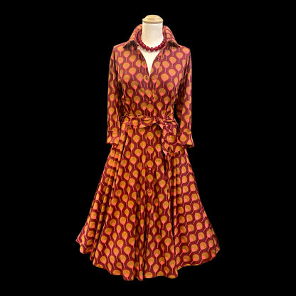 Abito Glenda bordeaux