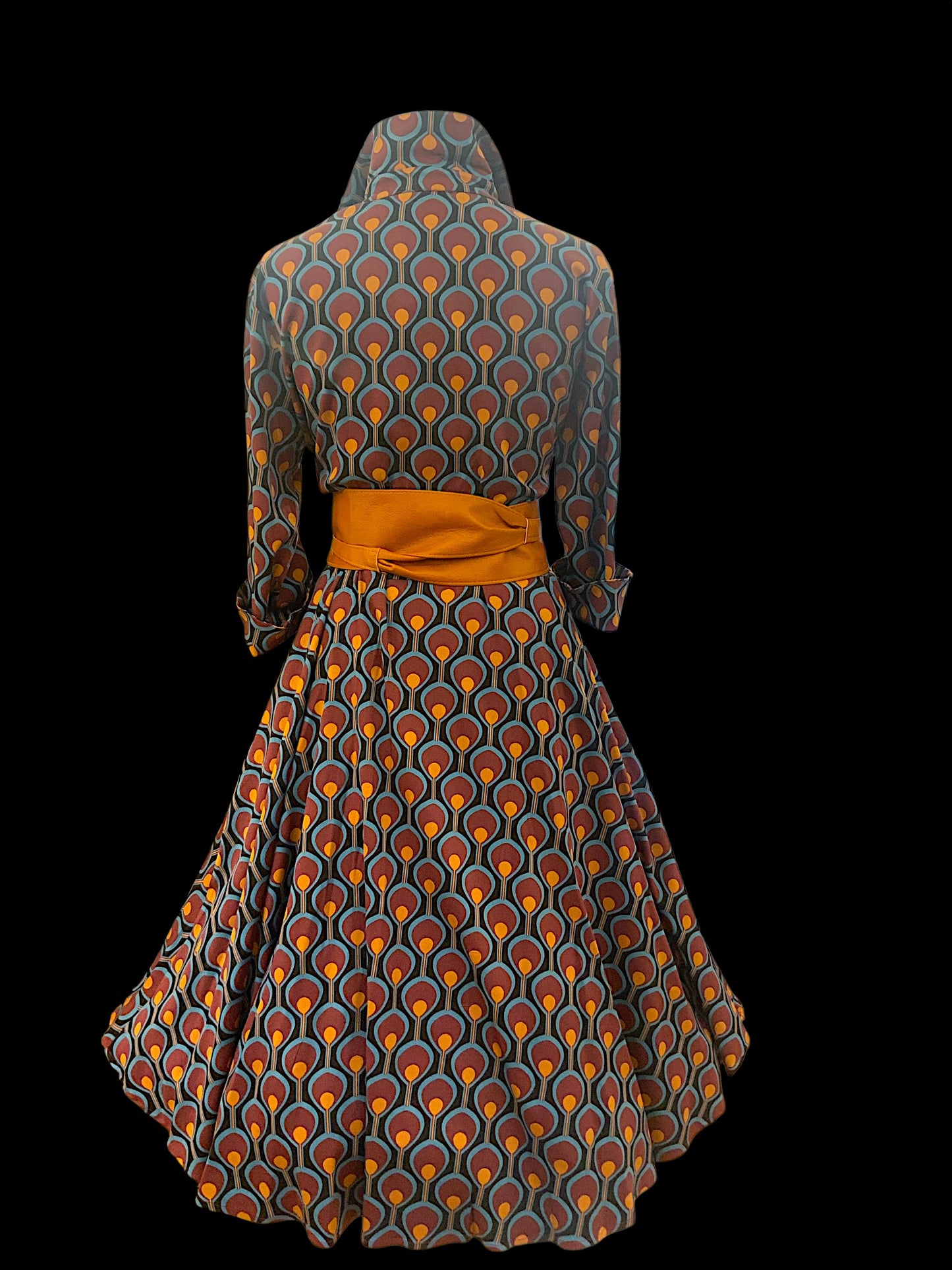 Abito Glenda nero ottanio