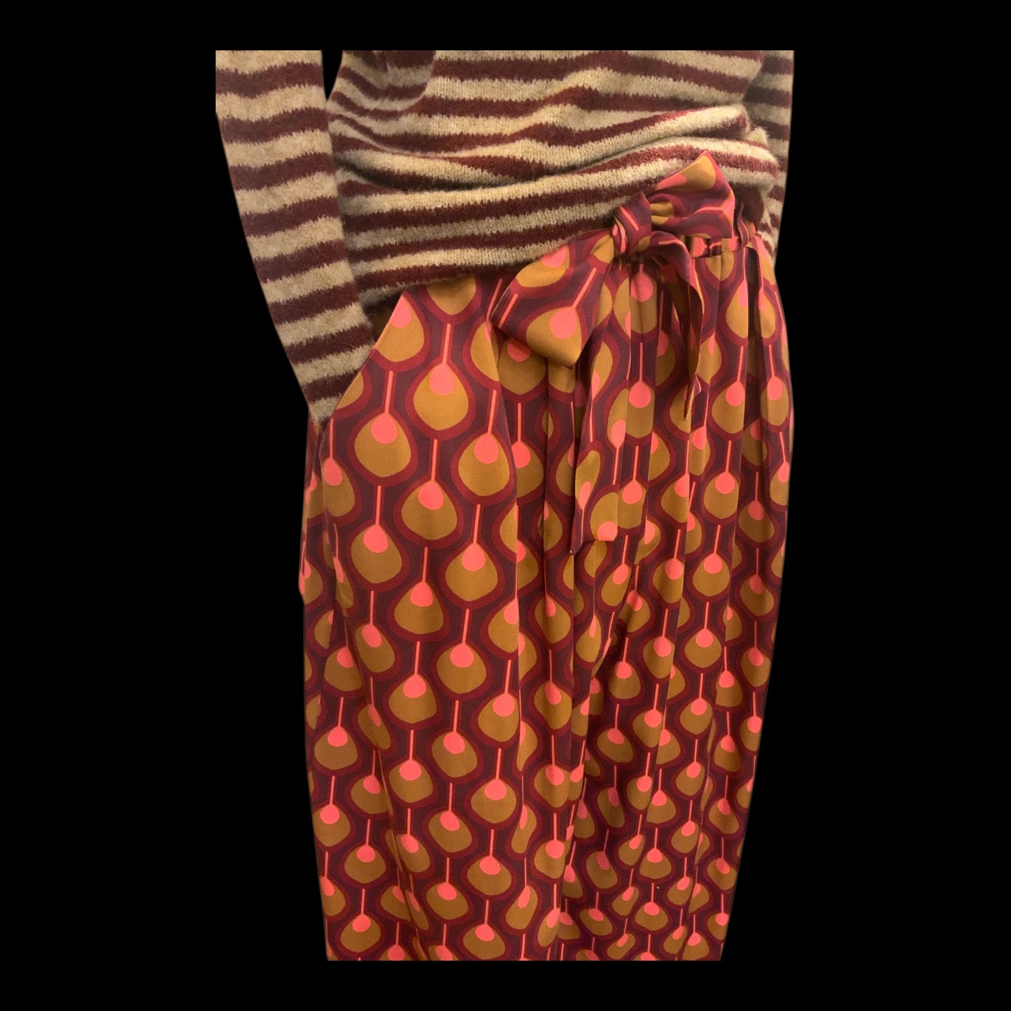 Pantalone Mildred bordeaux