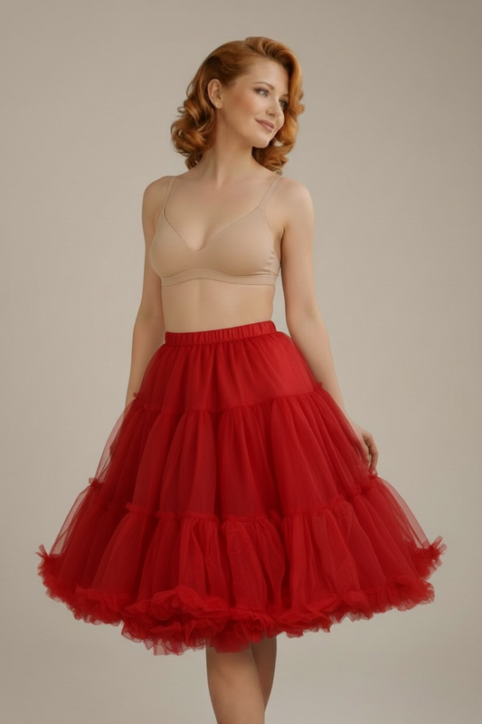 Sottogonna regolabile organza rossa