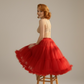 Sottogonna regolabile organza rossa