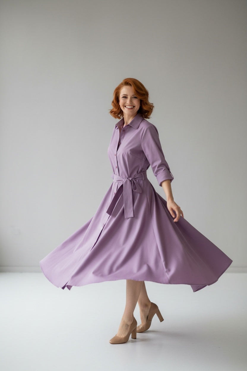 Abito Alison mauve