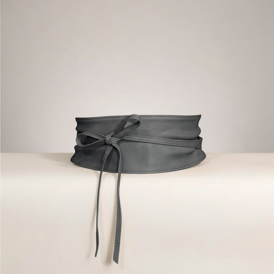 Cintura liscia “Amber” grigio scuro