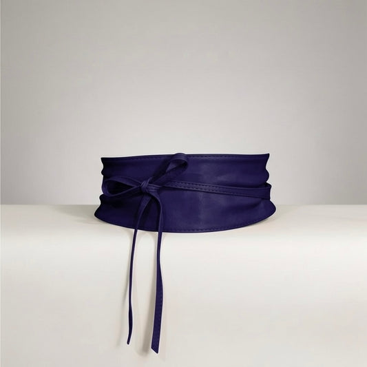 Cintura liscia “Amber” blu