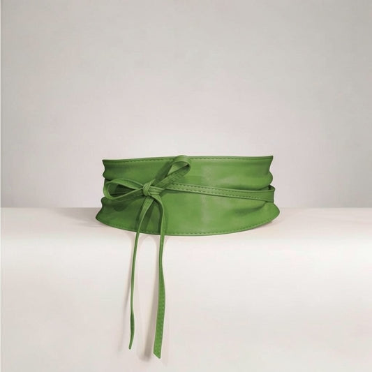 Cintura liscia “Amber” verde prato