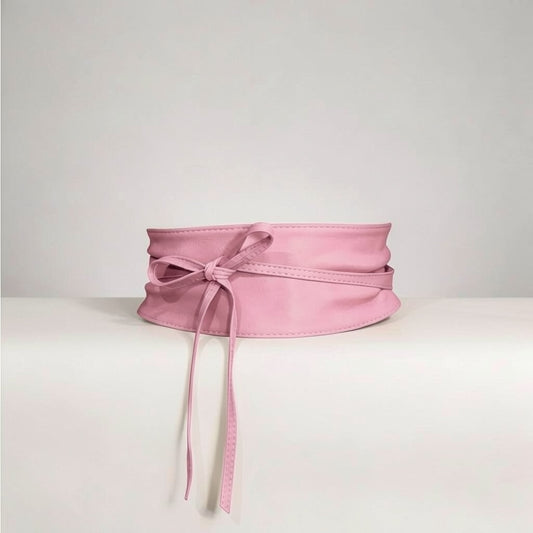 Cintura liscia “Amber” rosa fragola