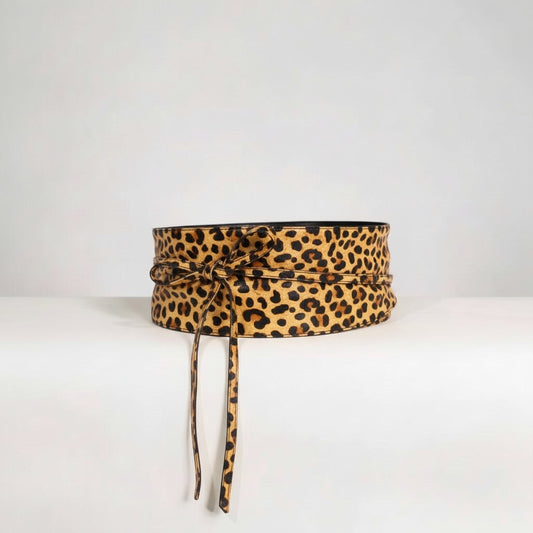Cintura liscia “Amber” animalier