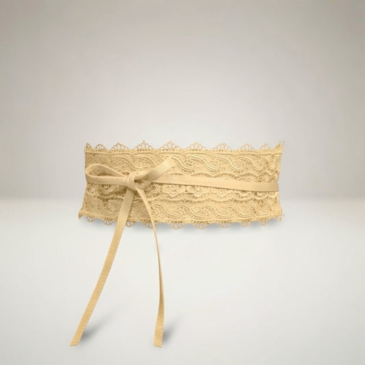 Cintura pizzo “Kelly” beige