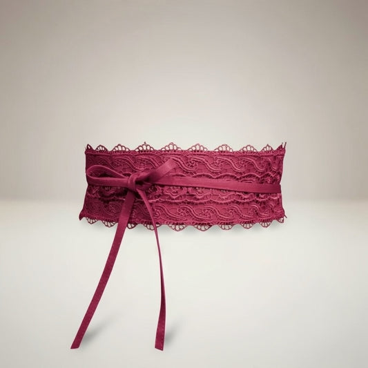Cintura pizzo “Kelly” ciclamino