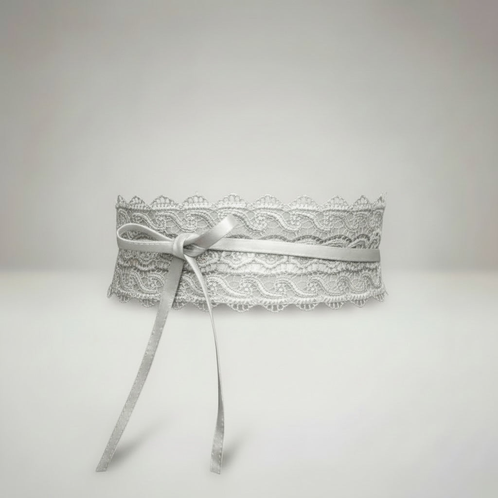 Cintura pizzo “Kelly” argento