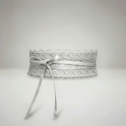 Cintura pizzo “Kelly” argento
