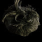 Fascinator clips nero piume