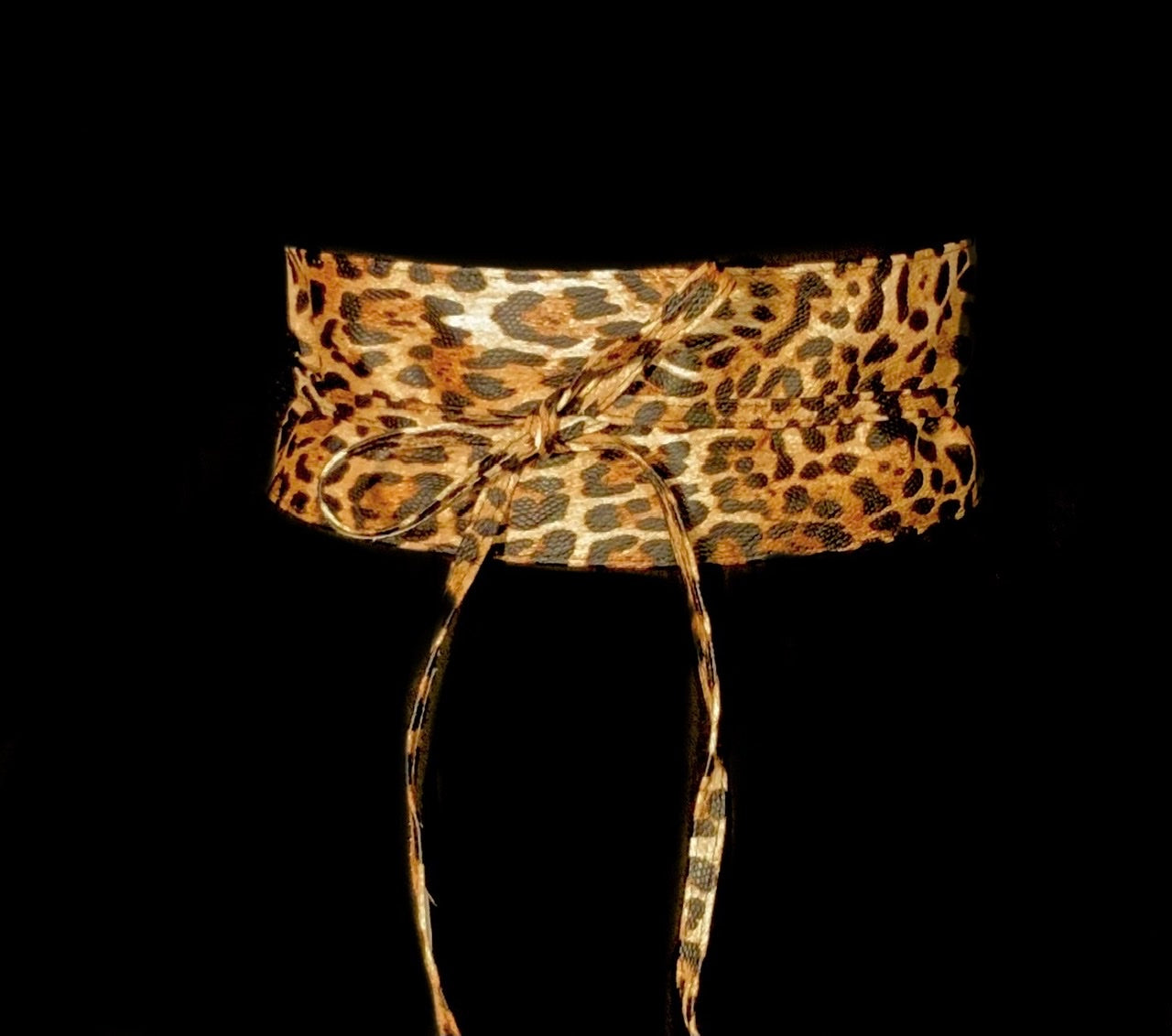 Cintura liscia “Amber” animalier