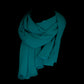 Foulard chiffon tinta unita petrolio
