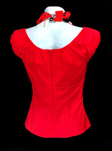 Maglietta bustier “Therese” rossa