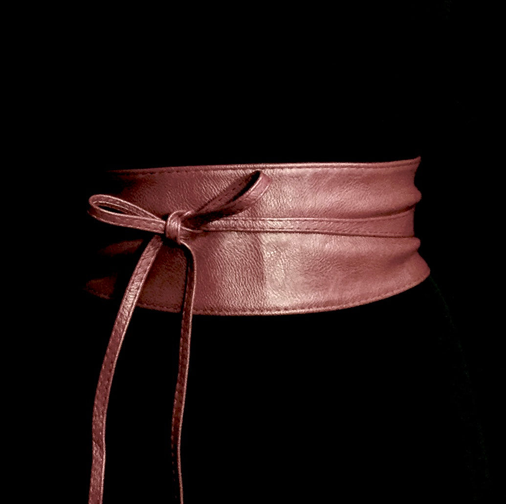 Cintura liscia “Amber” marrone
