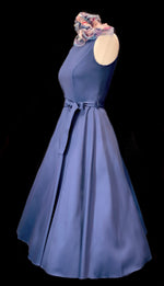 Charger l&#39;image dans la galerie, Abito anni ‘50 “Hailey” blu avio
