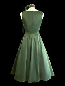 OUTLET-Abito anni ‘50 “Hailey” verde