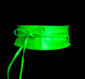 Cintura liscia “Amber” verde fluo