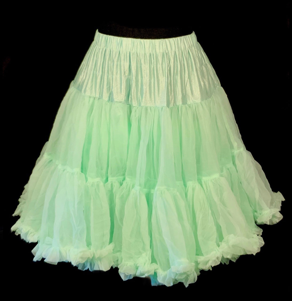 Sottogonna regolabile organza verde menta